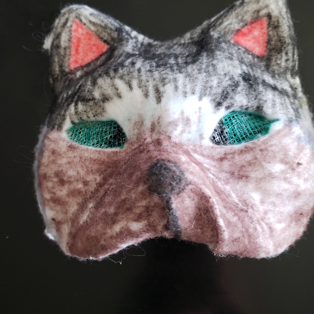 Black And Brown Therian Mask